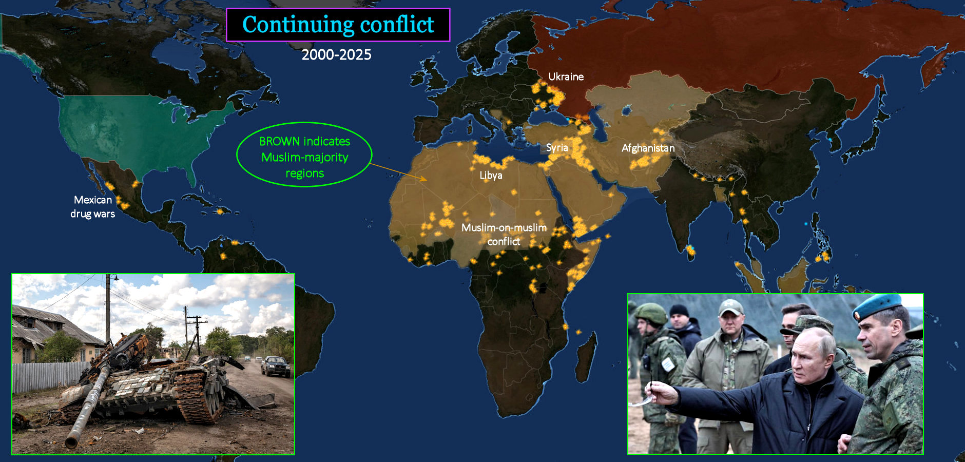 African conflict, 2020s map